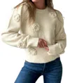 Astr Wilessa Sweater In Cream In White