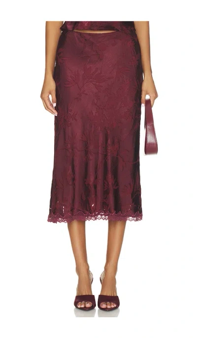 Astr Windey Skirt In Mulberry