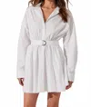 Astr Winica Poplin Mini Dress In White In White