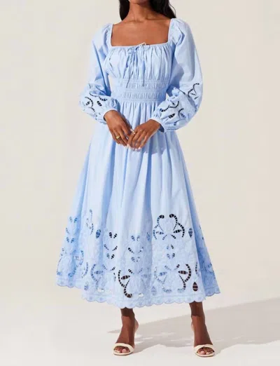 Astr Wisnia Dress In Blue