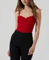 Astr The Label Adana Corset Camisole In Red