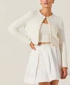 Astr Blaise Cardigan Set In Cream In Cream