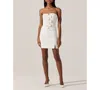 Astr The Label Bow Detail Strapless Sheath Dress In White