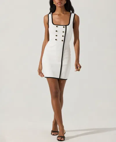Astr Women's Button-front Mini Dress
