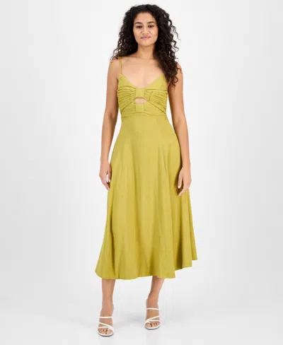 Astr Women's Celina Sleeveless Cutout Dress In Yellow