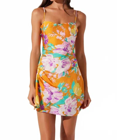 Astr Women's Cerinthe Satin Floral Mini Dress In Multi