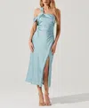 Astr Women's Cersei One-shoulder Midi Dress In Blue