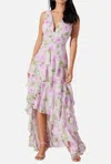 Astr The Label Cytherea Floral High-low Dress In Multi