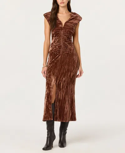Astr Women's Daisha V-neck Dress In Brown