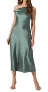 Astr The Label Elain One-shoulder Satin Dress In Multi