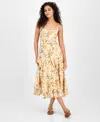 Astr The Label Jaleyah Floral Midi Dress In Multi