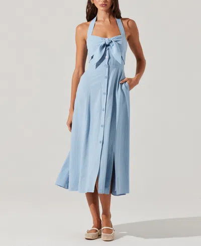 Astr Women's Katherine Tie-front Midi Dress