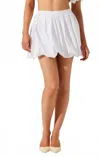 Astr The Label Libi Bubble Hem Miniskirt In White