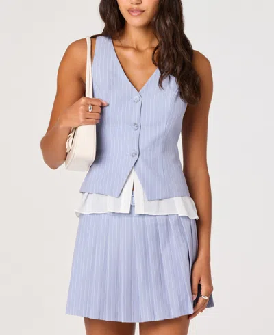 Astr Women's Nabiel V-neck Vest In Blue