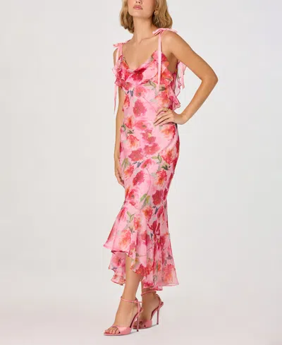 Astr Women's Nissa Round Neck Dress In Pink