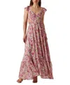 ASTR WOMEN'S PRIMROSE LACE-UP-BACK MAXI DRESS