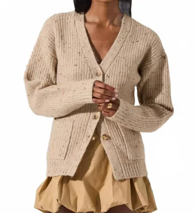 Astr Women's Saffi Sweater In Oatmeal Multi In Neutral