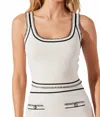 Astr Women's Sessy Sweater Tank Top In White In White