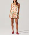 Astr The Label Tinesha Tie Strap Cotton Mini Sundress In White