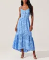 Astr Women's Yamila Eyelet Embroidered Sleeveless Maxi Dress