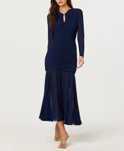 Astr Women's Yasmine Crewneck Dress In Blue