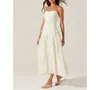 Astr The Label Zori Strapless Dress In Cream
