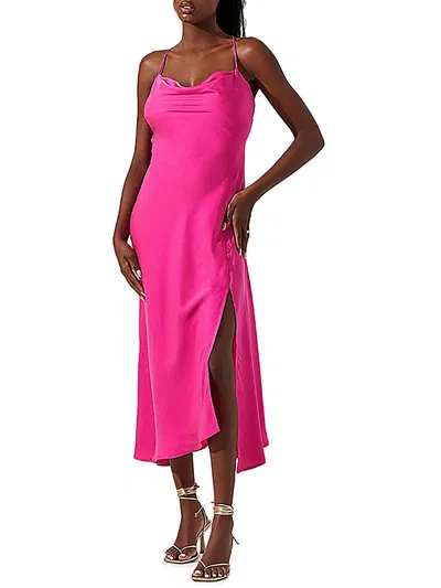 Astr Womens Leg Slit Night Out Cocktail And Party Dress In Pink