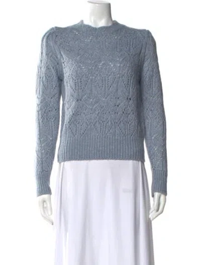 Pre-owned Astr Wool Crew Neck Sweater In Blue