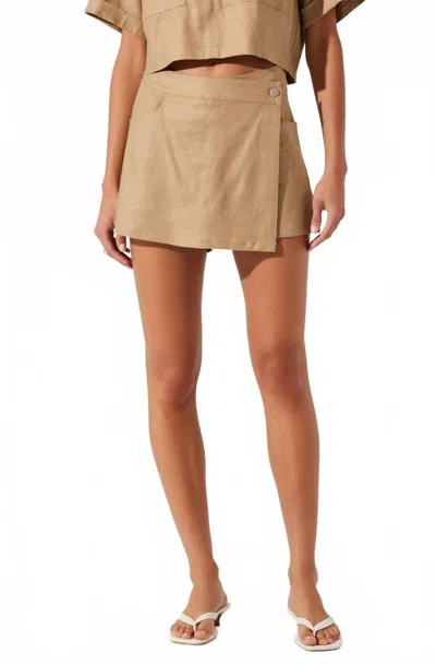 ASTR WRAP SKORT IN KHAKI