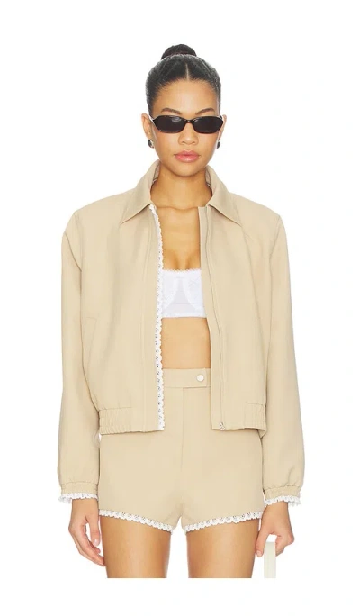 Astr X Revolve Reid Jacket In Brown
