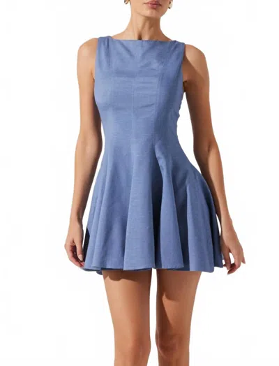 Astr Xaria Mini Dress In Blue