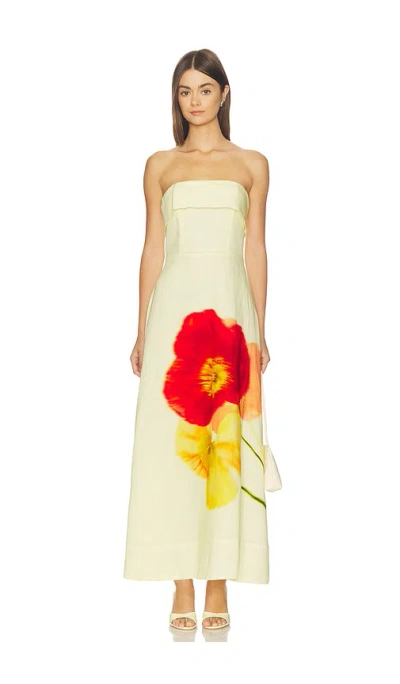 Astr Ximena Dress In Yellow