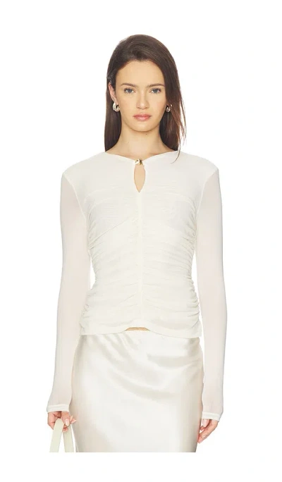 Astr Yasmine Top In White