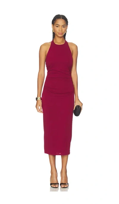 Astr Zaira Dress In Burgundy