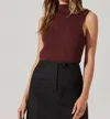 Astr Zea Sweater In Mulberry
