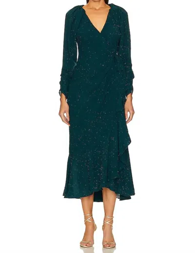 Astr Zenaida Maxi Dress In Forest Green