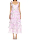 Astr Zirconia Dress In Multi