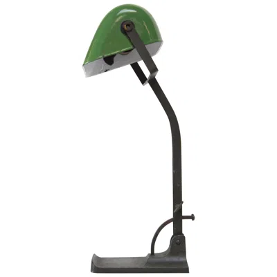 Pre-owned Astral Art Deco Austrian Banker's Lamp By  In Black