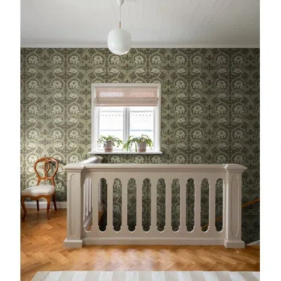 A-street Prints African Marigold Floral Wallpaper In Black