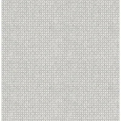 A-street Prints Basketweave 33' L X 20.5" W Wallpaper Roll In Gray