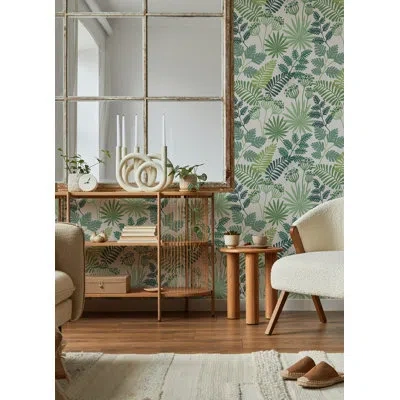 A-street Prints Botanical 33' L X 20.5" W Wallpaper Roll In Green
