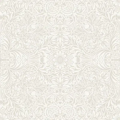 A-street Prints Ceiling Intricate Floral Wallpaper In White