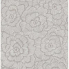 A-street Prints Floral Roll In Gray