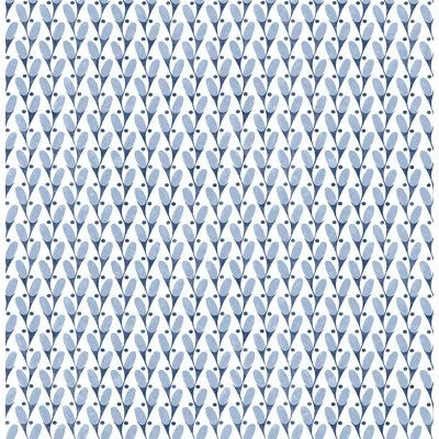A-street Prints Landon 33' L X 20.5" W Wallpaper Roll In Blue