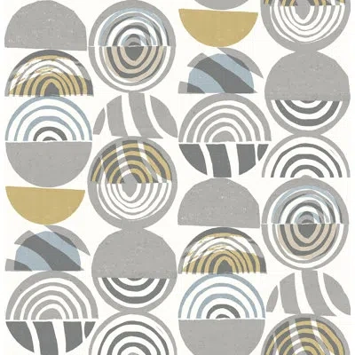A-street Prints Seychelles Mahe Mod 33' L X 20.5" W Wallpaper Roll In Gray