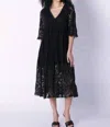 Astrid Almost Famous Maxi Dress In Black In Black
