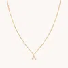 Astrid &amp; Miyu ?a? Letter Initial Pendant Necklace 39