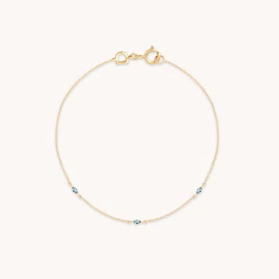 Astrid &amp; Miyu Alexandrite Triple Marquise Bracelet In Gold