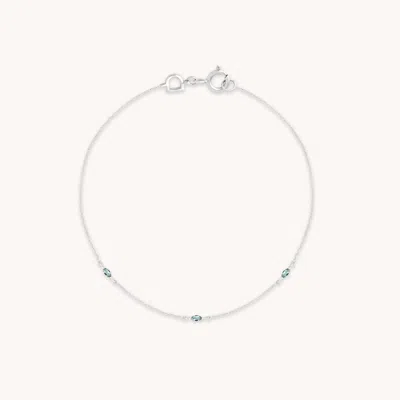 Astrid &amp; Miyu Alexandrite Triple Marquise Bracelet In Metallic