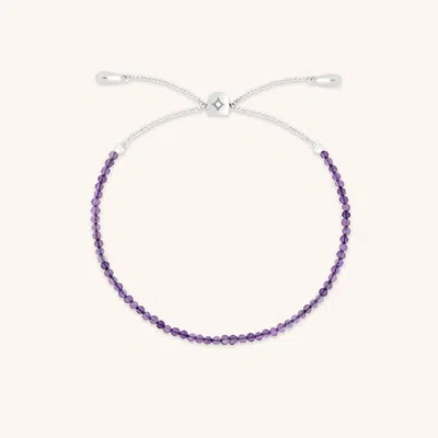 Astrid &amp; Miyu Amethyst Beaded Bracelet